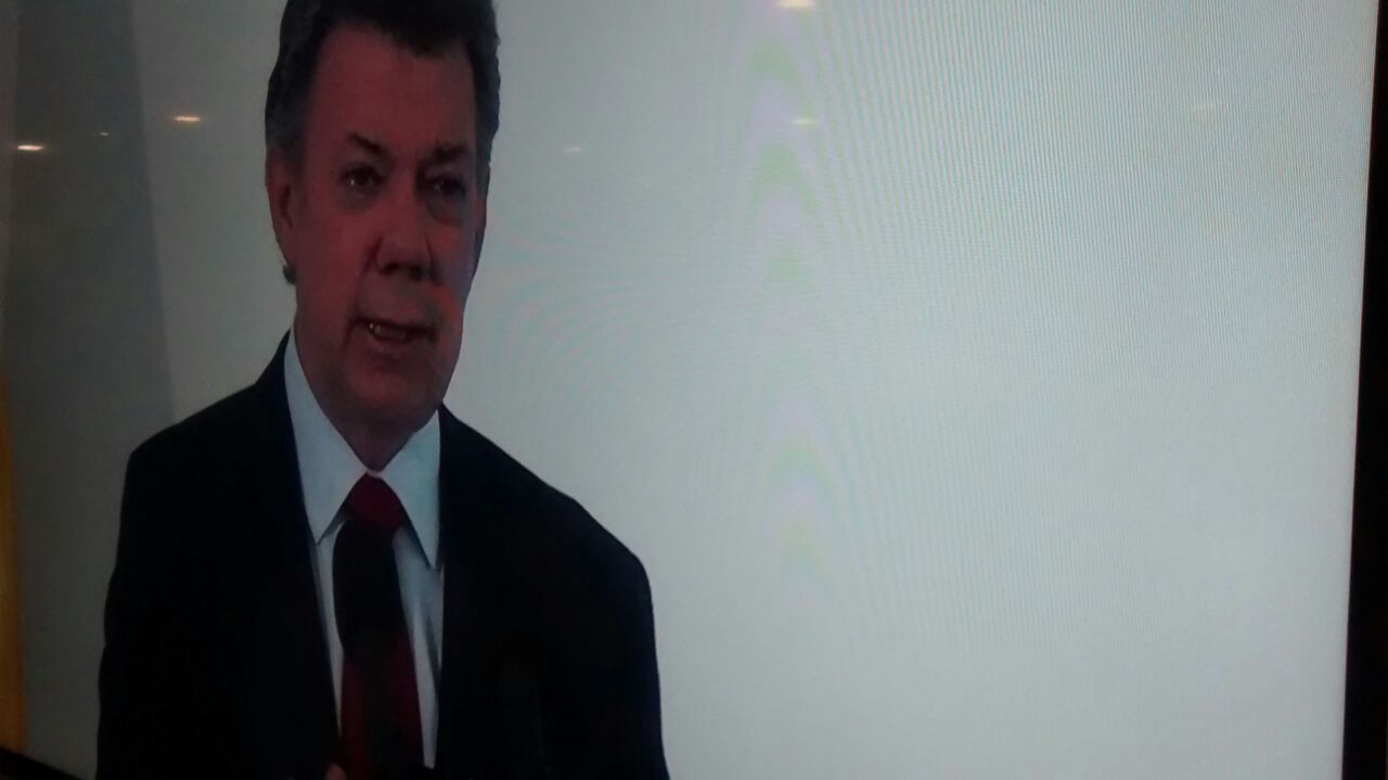 Presidente Santos habla de paz en el XVIII Congresos Naturgas
